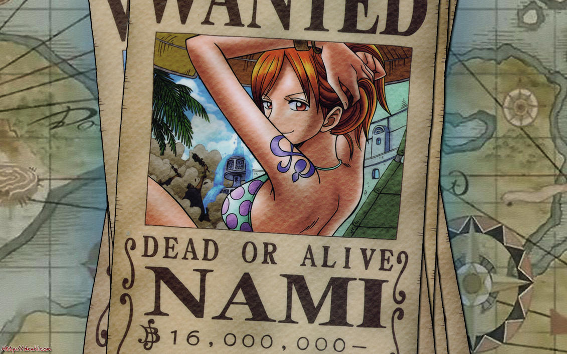One Piece Anime Top 5 Karakteriniz-http://th06.deviantart.net/fs35/PRE/f/2008/240/6/c/One_Piece___Nami_Wanted_by_DharionDrahl.jpg
