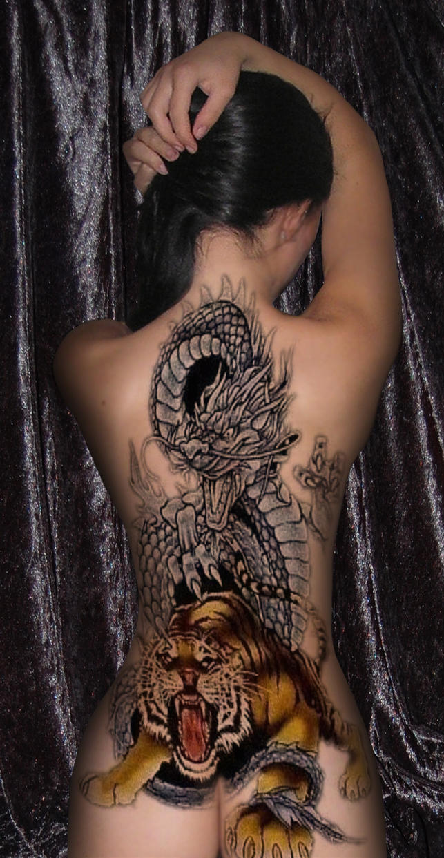 Tattoo Dragon and Tiger