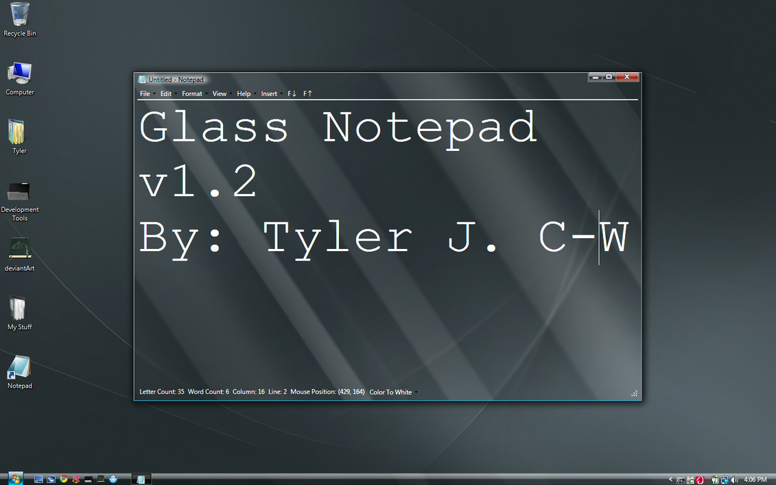 Glass Notepad 1.2