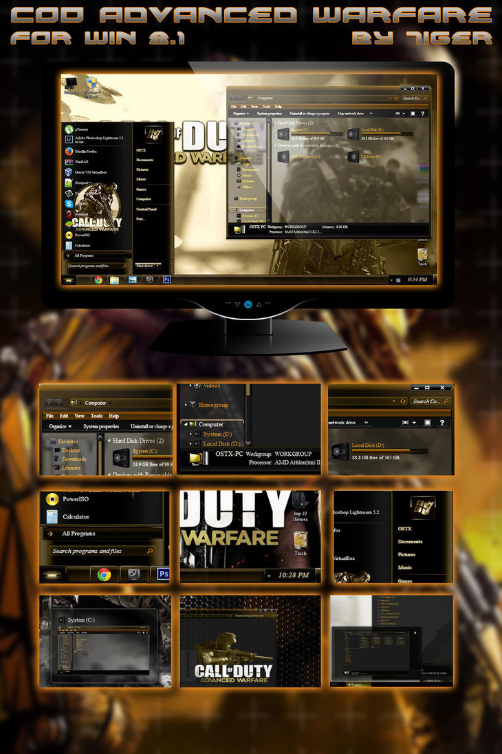 Call of Duty theme for Win8