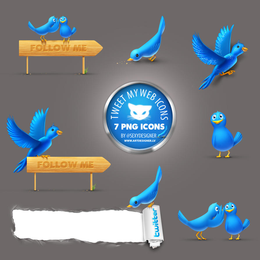 Beautiful Twitter Icons Free Download