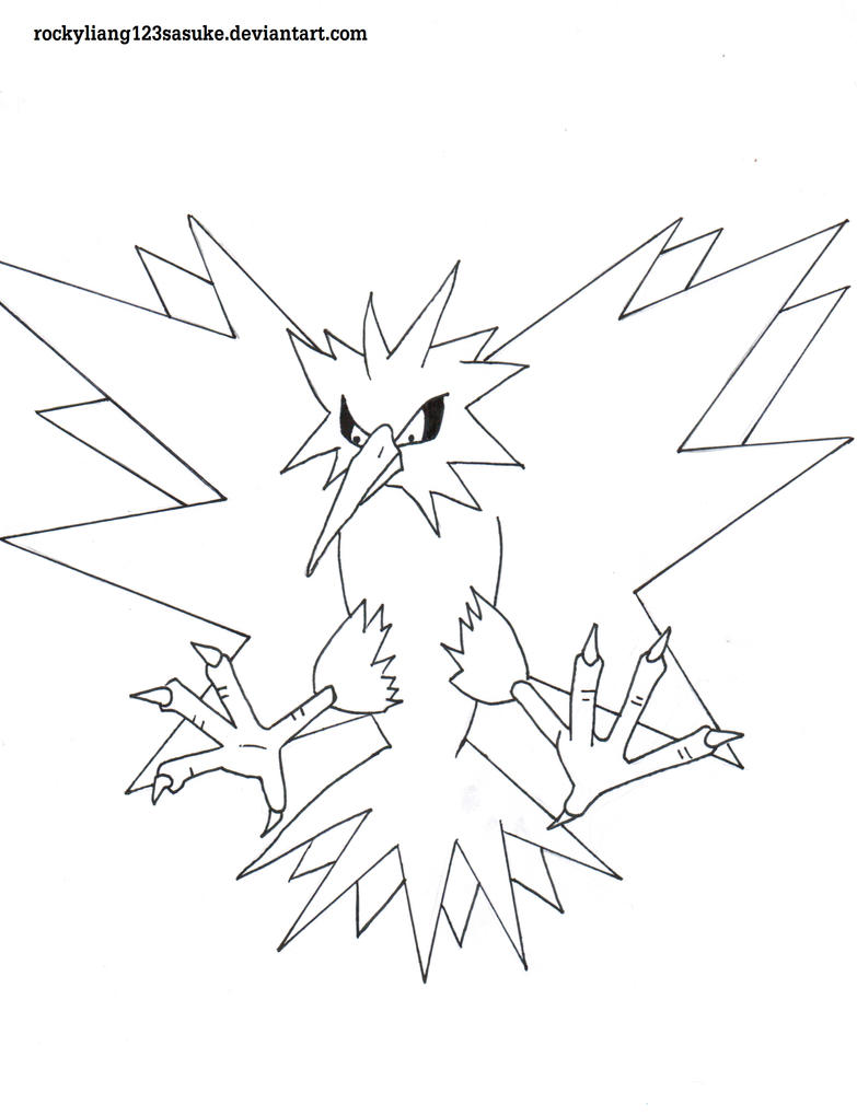zapdos coloring pages - photo #10