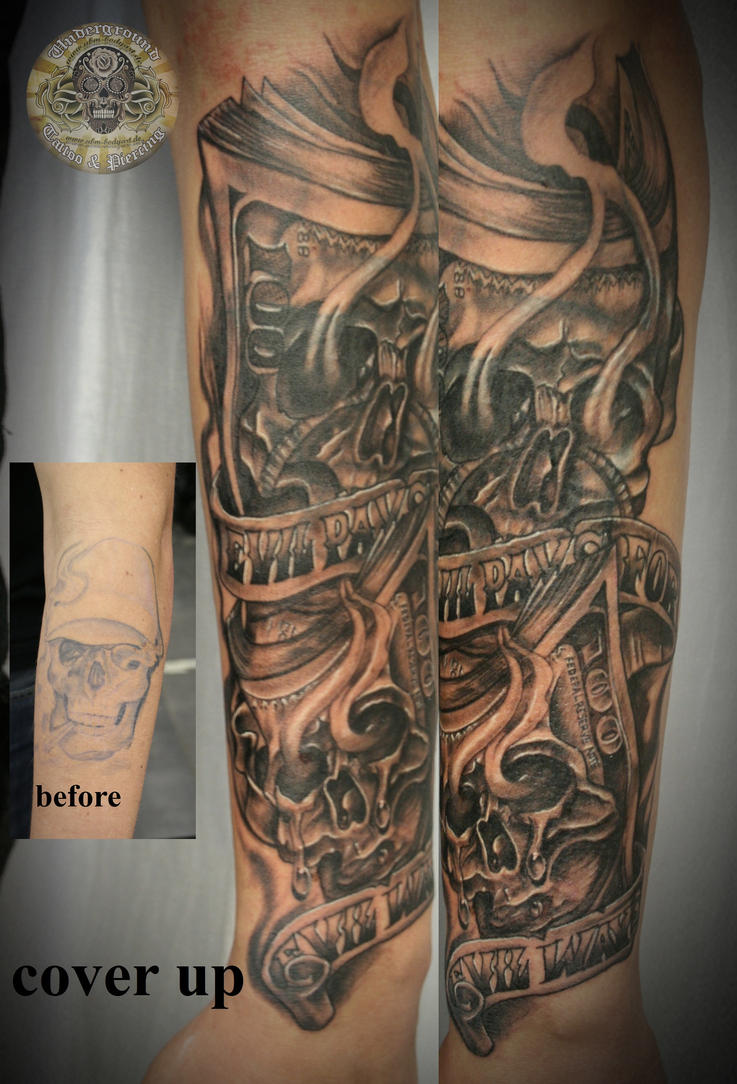 Skull chicano arm cover up by 2Face-Tattoo on DeviantArt