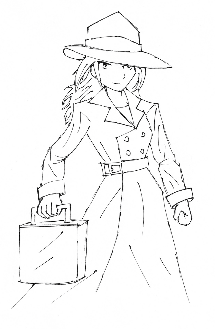 Carmen Sandiego Coloring Pages Sketch Coloring Page