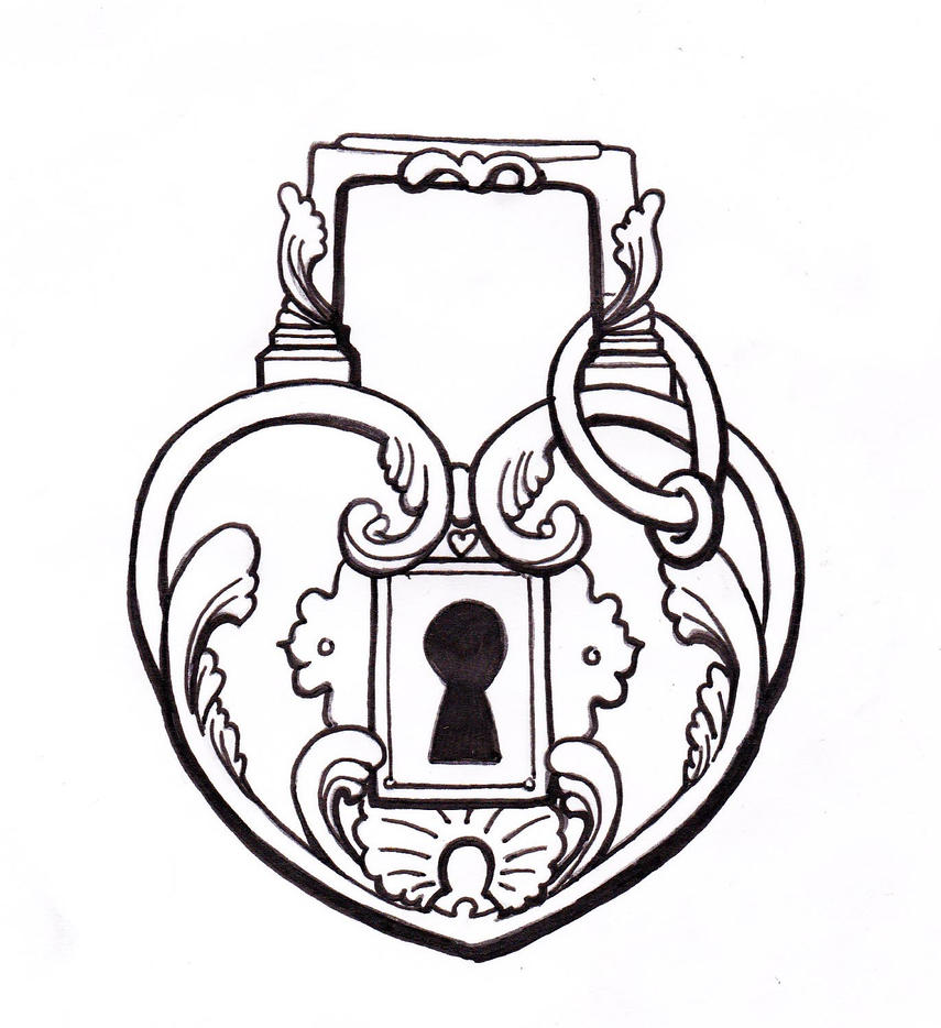 Heart Lock by TheMightySmoosh on deviantART Key drawings, Lock
