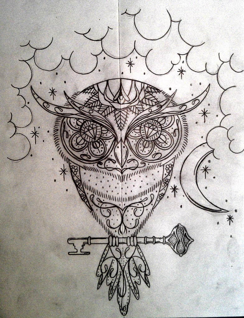 Sugar Owl Tattoo Design Picture 1