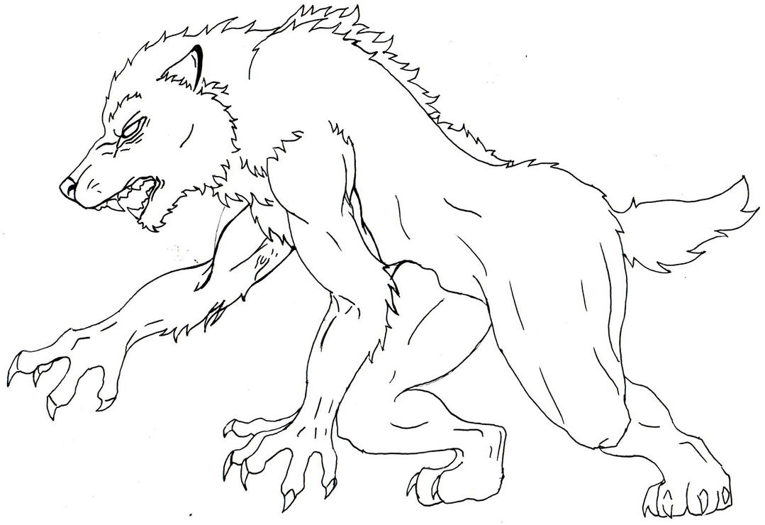 warewolfs coloring pages - photo #21