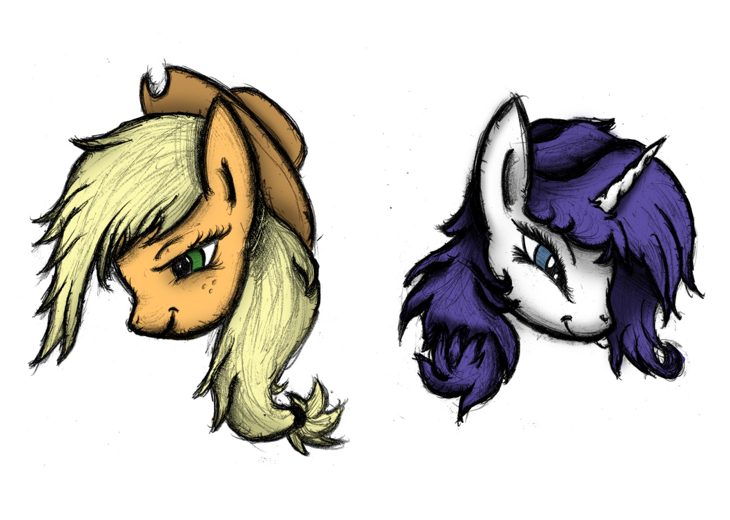rarity_and_applejack_by_ancientowl-d6min