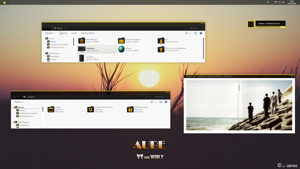 Night Lion theme for Win8