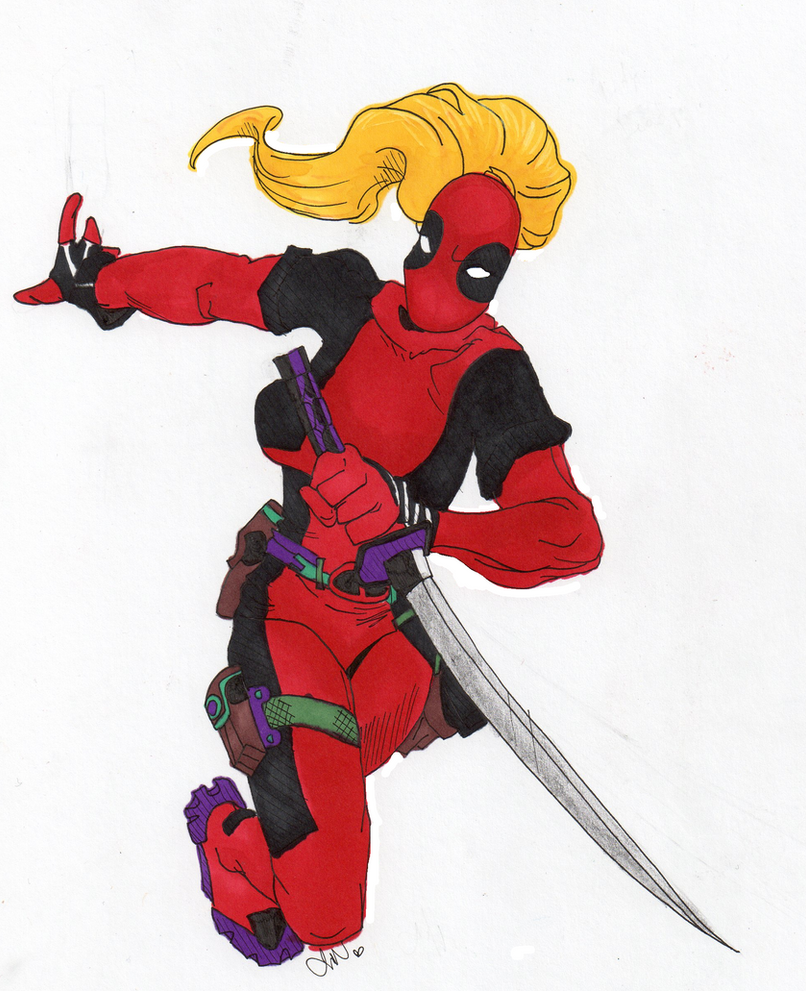 lady deadpool coloring pages - photo #37