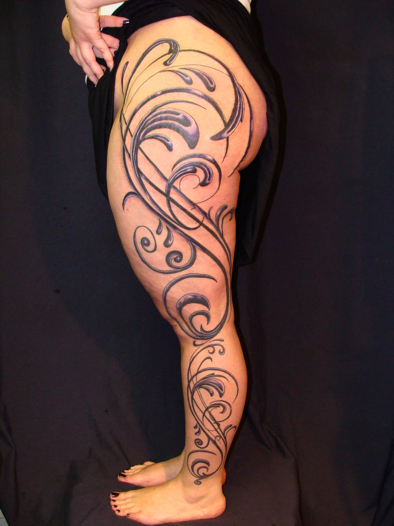 vector leg sleeve - sleeve tattoo