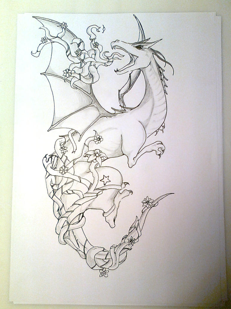 Dragon tattoo by marttchu on