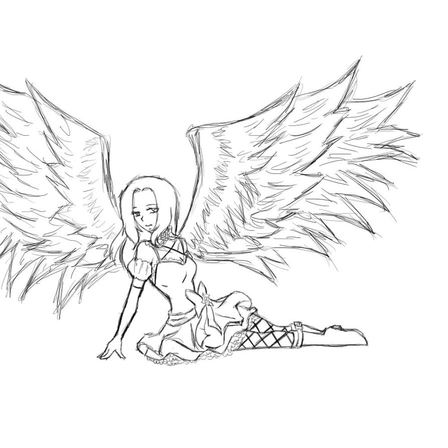 dark angel coloring pages - photo #7