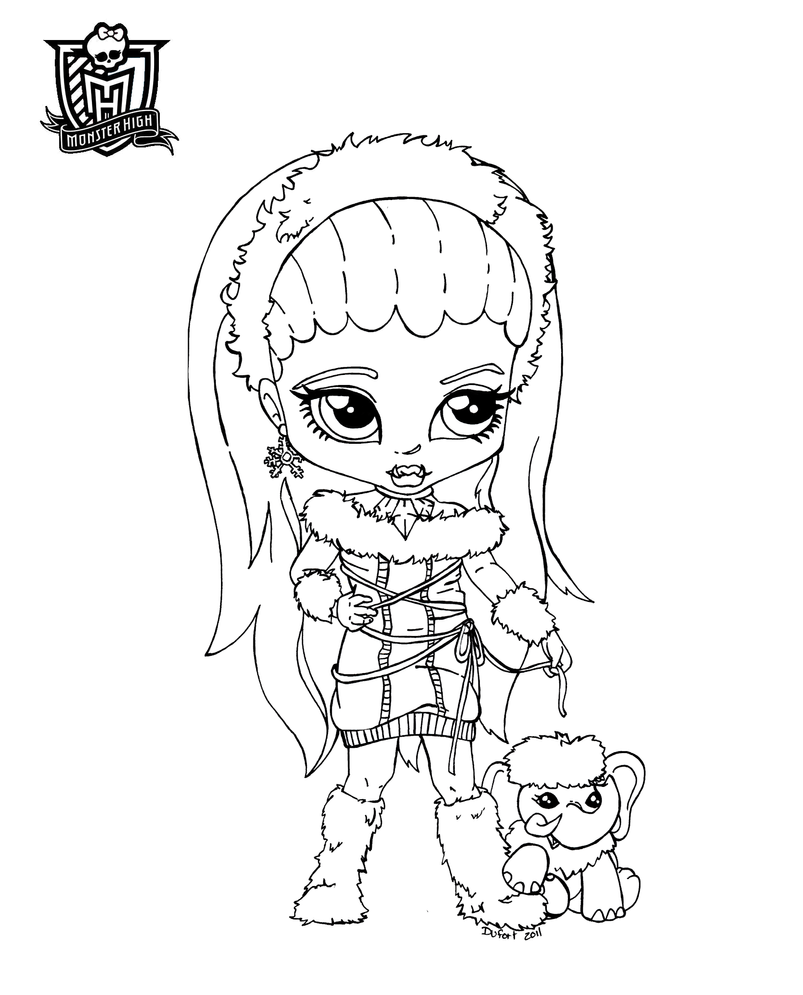 Baby Doll Coloring Page