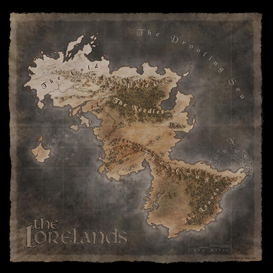 The Lorelands Fantasy Map By Djekspek On Deviantart