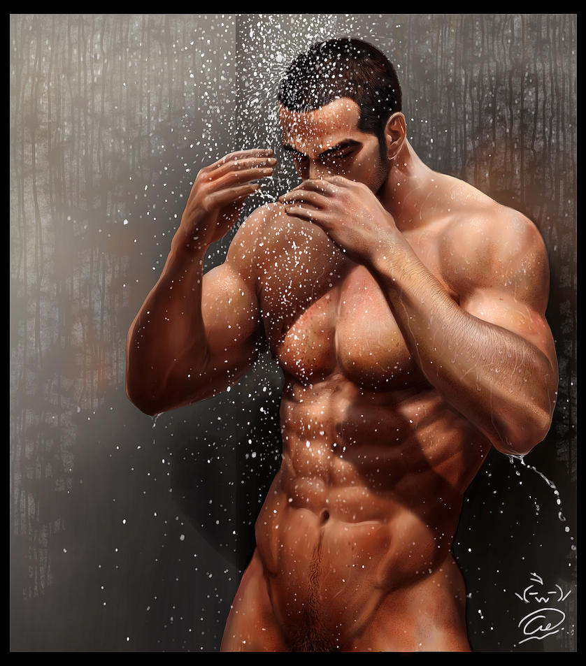 Gay Male Shower 80
