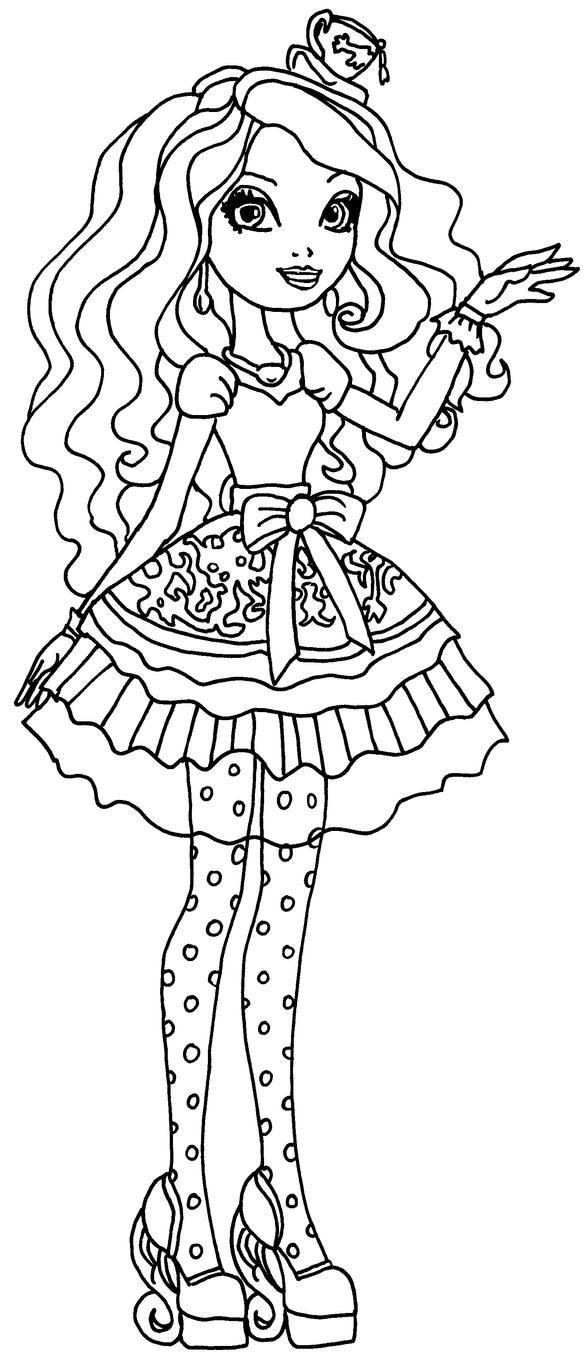 maddie hatter ever after high coloring pages - photo #2