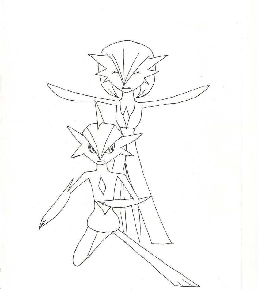 gardevoir and gallade coloring pages - photo #9