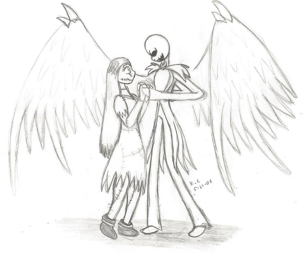 jack and sally coloring pages - photo #19