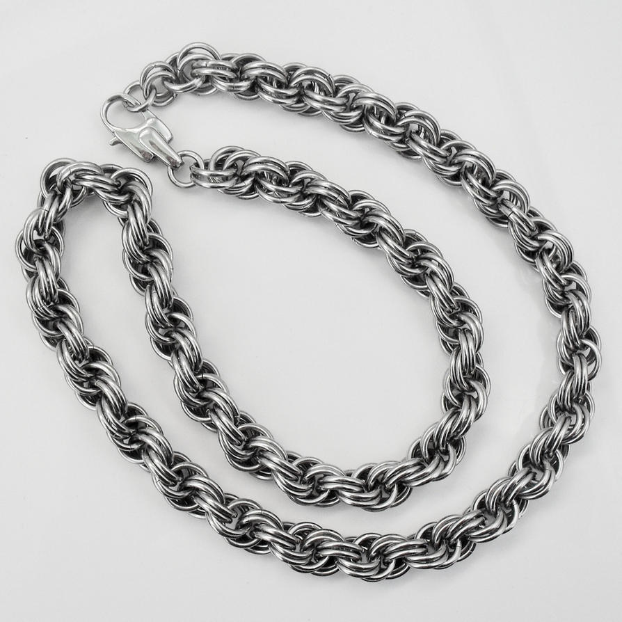 Stainless Steel Double Spiral Chain by Gone-Wishing on deviantART