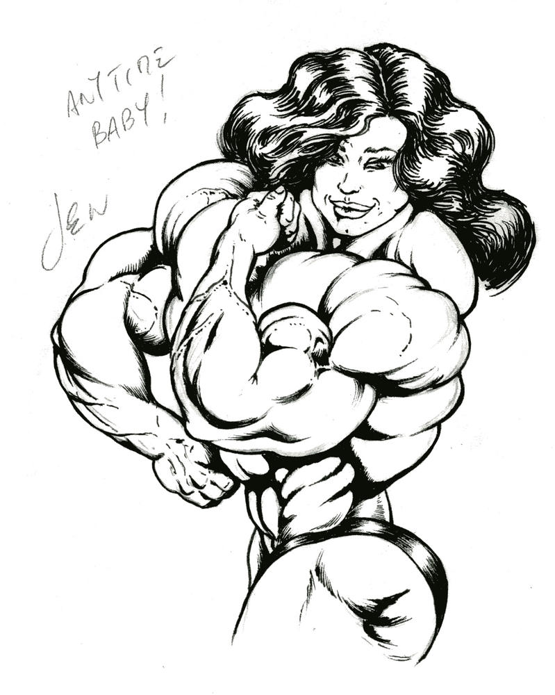 muscle comic art