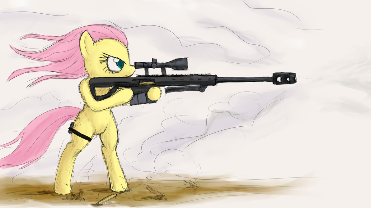 [Obrázek: sketch__fluttershy_with_sniper_rifle_by_...52r2lk.png]