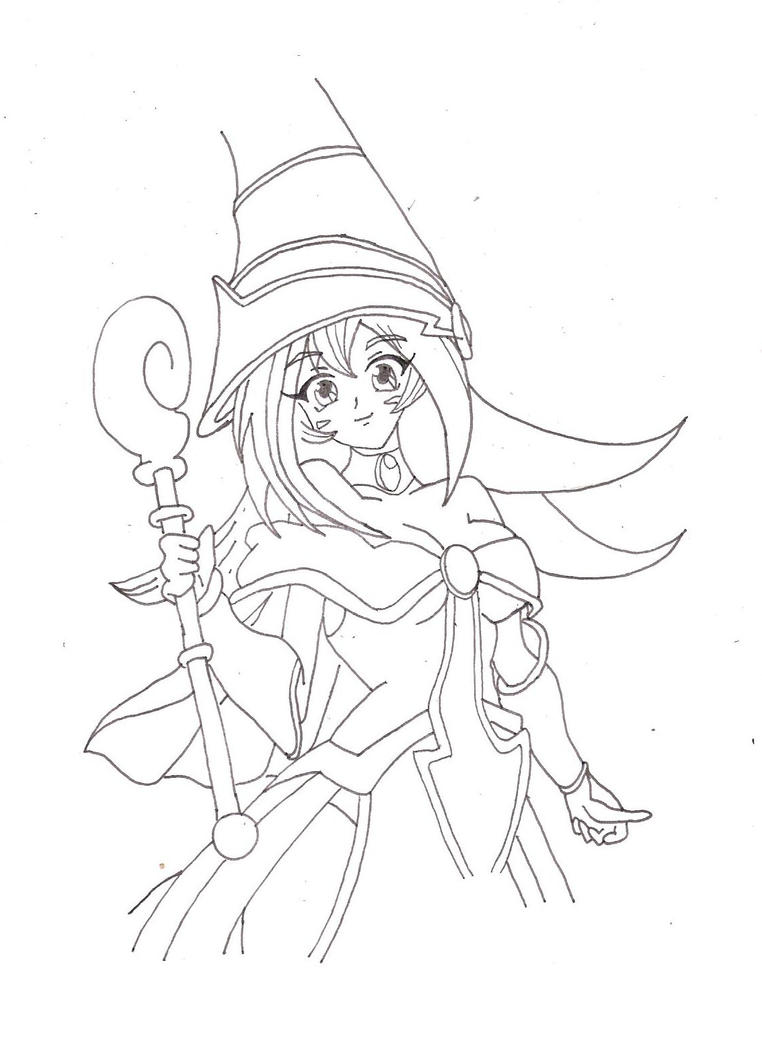 dark magician girl coloring pages - photo #8